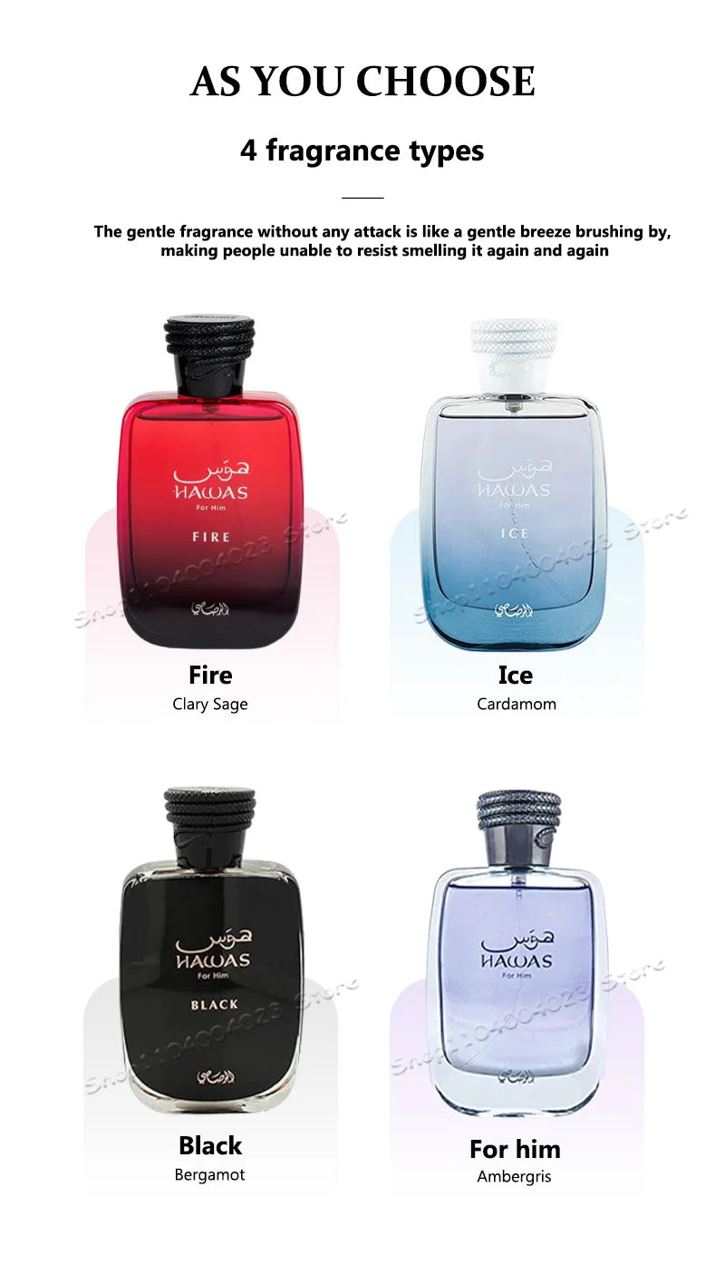 100ml Elegantes Arabisches Unisex-Parfüm Langanhaltender Blumenduft Duftspray