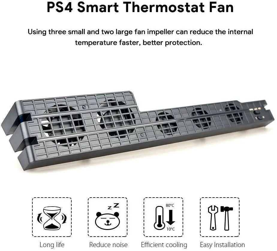 Ventilateur de refroidissement Refroidisseur DC 5V pour console de jeu Sony PS4 Pro Slim Playstation Play Station PS 4 Réfrigérateur USB Ventilateur Portable