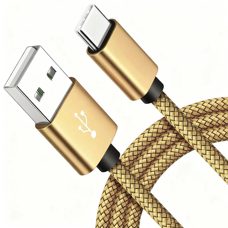 USB-A auf iPhone 15 Nylon geflochtenes Kabel, Schnellladekabel für Huawei Samsung Galaxy S22 Android Handy Ladekabel Zubehör