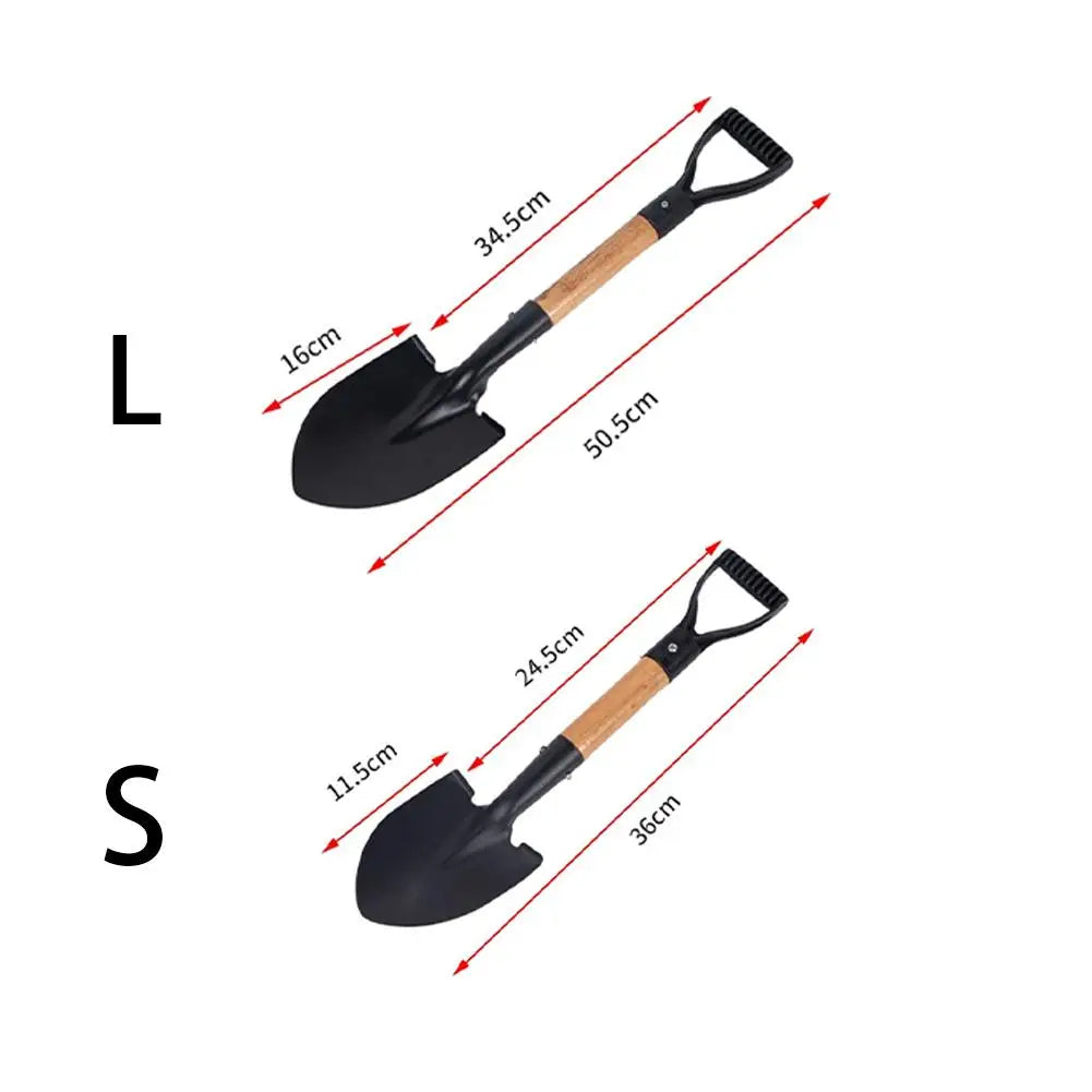 Pelle à bêcher 36/50.5cm, bêche en acier au manganèse, petite pelle pour enfants, pelle de jardin étanche et antirouille pour plage, camping, extérieur