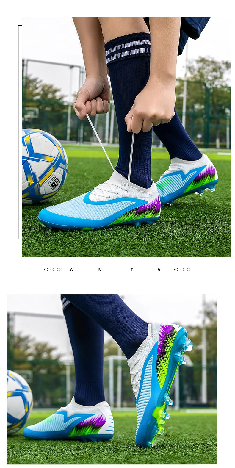 FG Herren Fußballschuhe Hochwertige Turf-Fußballschuhe für Sneaker-Training Fußballstiefel Chuteira Campo 35-45