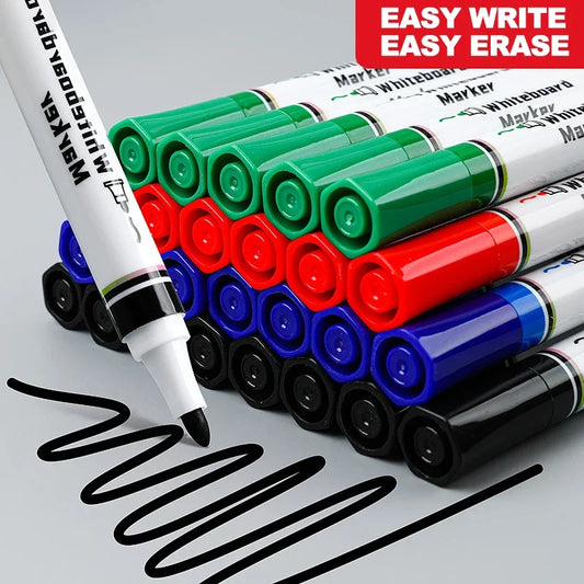 4 Farben trocken abwischbarer Whiteboard-Marker Kreidetafel löschbare Kreidestifte geruchsarme Whiteboard-Marker Büro Schulbedarf