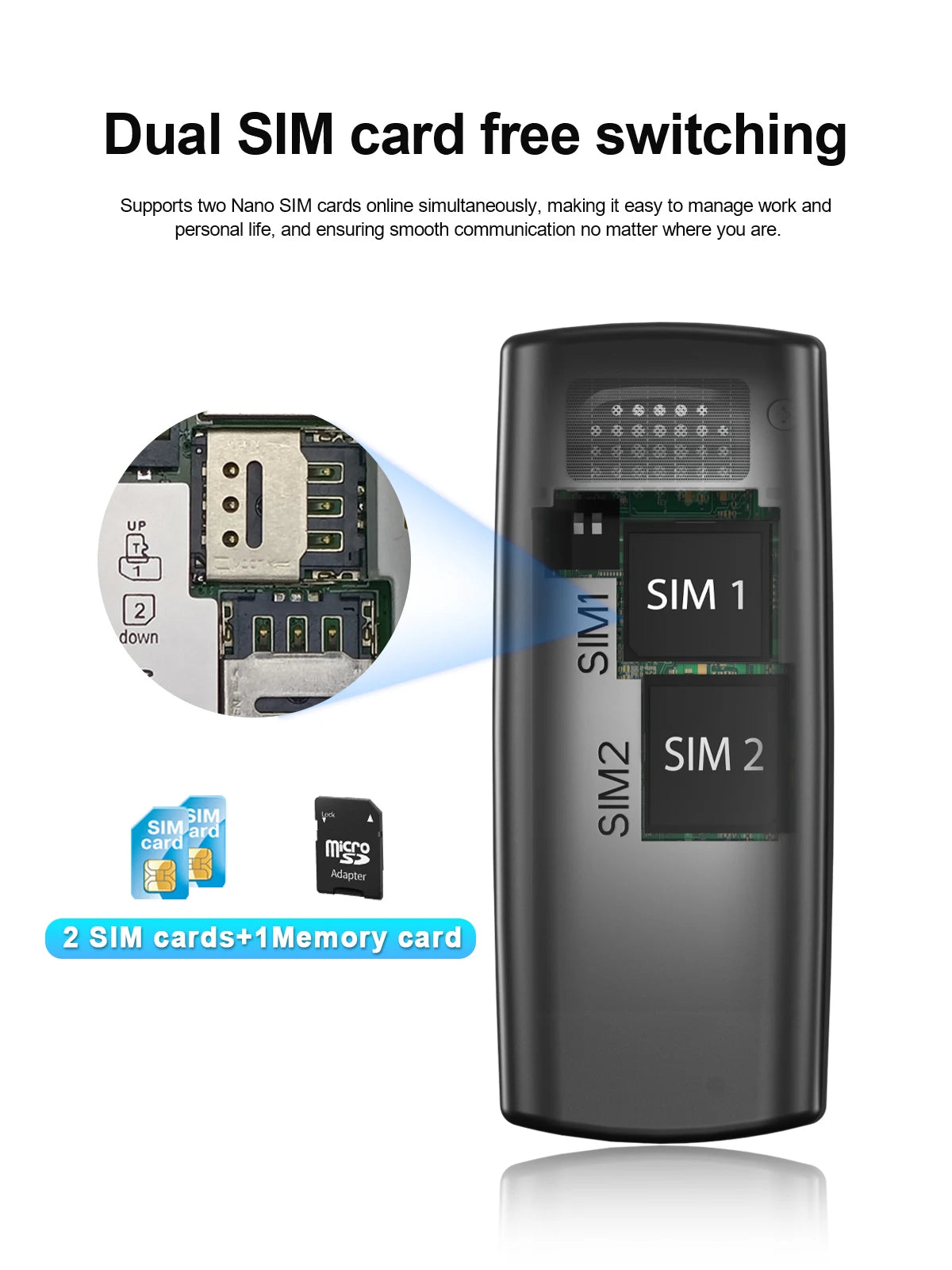 SERVO BM01 Mini Handy Magische Stimme Kurzwahl Bluetooth-Einwahl Anrufaufnahme 2 SIM Standby 2G GSM Kleines Ersatzhandy