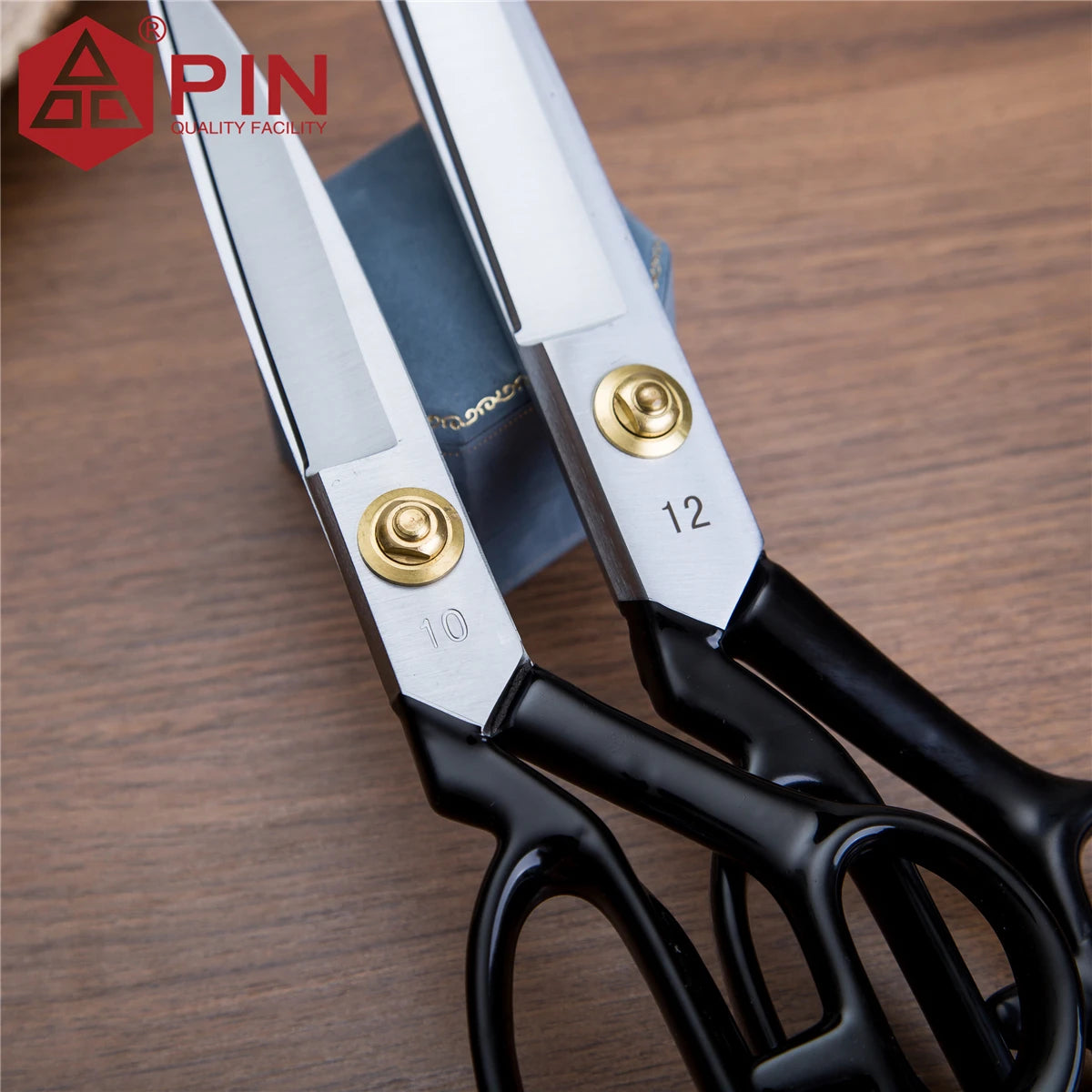 Ciseaux de tailleur pour gauchers PIN 10/12 pouces, ciseaux à tissu et cuir en acier inoxydable, ciseaux de couture ergonomiques pour gauchers