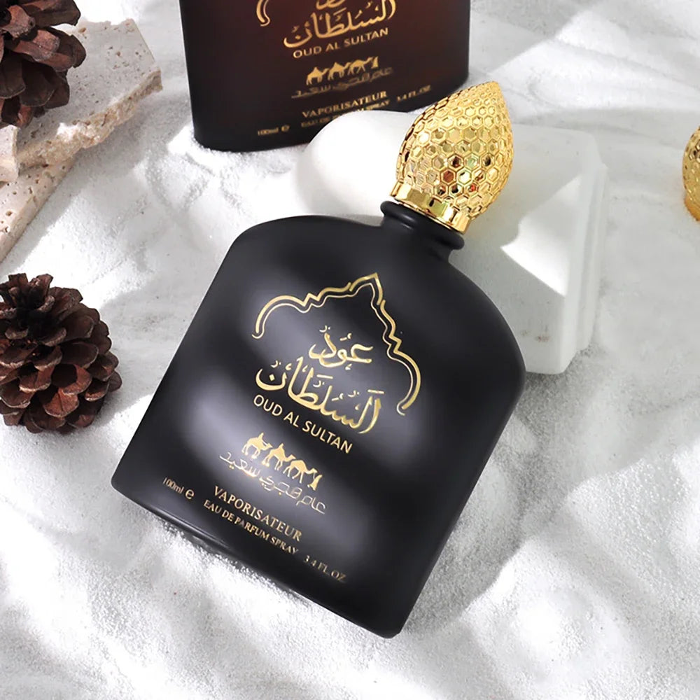 100 ml Eau de Parfum Oud Al Sultan Arabischer Unisex Duft Fruchtig Blumig Langanhaltend für Damen und Herren