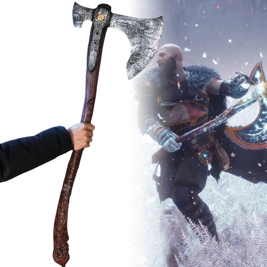 92cm Kratos Axe Katana Athena Leviathan Blade of Chaos Sword God of War 4 Cosplay Prop Real Size Japanese Katana Samurai Sabre