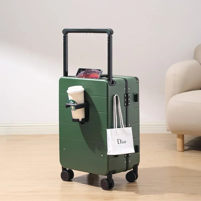 COLENARA Gepäck Neu 20"24" Herren Aluminiumrahmen Boarding Box Damen ABS + PC Trolley Koffer "26 Zoll Handgepäck Reisekoffer
