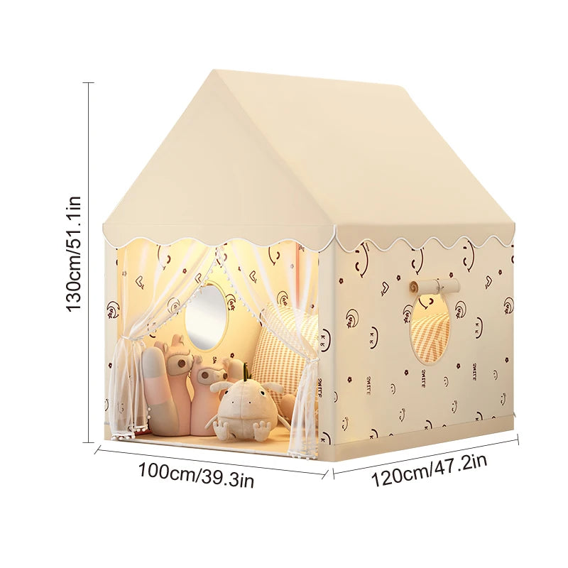 Children's Fun Toy Tent, Princess Fairy Tale Play Castle, Outdoor Portable Playhouse, Great Holiday Gift for Boys and Girls, Christmas Gift, Accessories Not Included