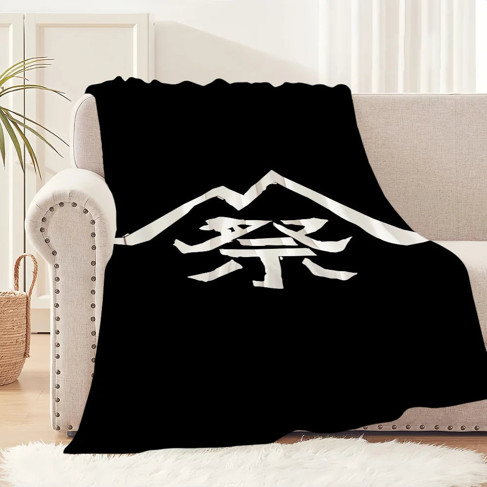 Mode Plein Air S-Snow Peak Logo Couverture Douce Peluche Canapé Sieste Tapis pour Salon Chambre Chaude Anniversaire Cadeaux Maison Voyage Enfant