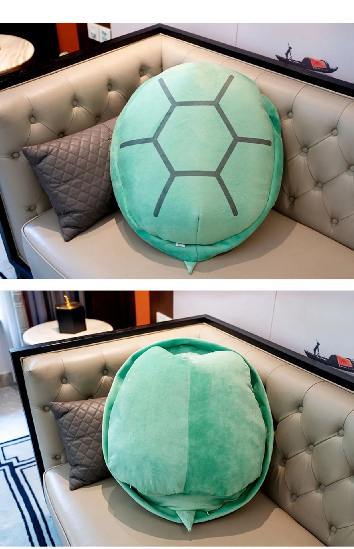 Oreillers coquille de tortue portables très grands animaux en peluche lestés Costume en peluche Jouet drôle, cadeau pour enfants et adultes