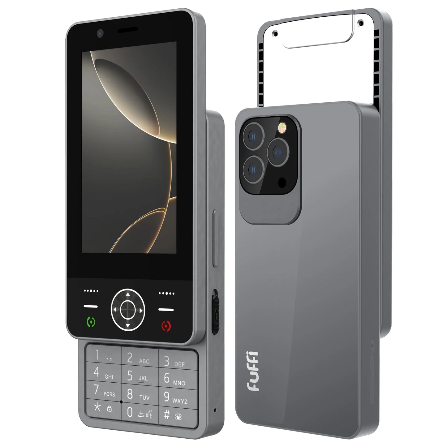 FUFFI S24 Pro Mini téléphone coulissant Écran couleur HD de 4,0 pouces, téléphone amusant, téléphone multifonction 4G, double SIM, téléphone portable étudiant