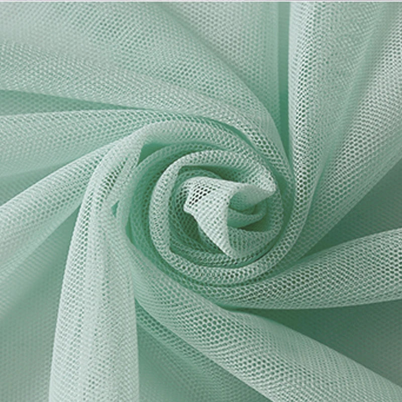 Tissu de Tulle à Mailles Douces Encrypté pour Coudre Décorations de Mariage Rideaux Moustiquaires Robe de Mariée Tissus de Couture DIY1m/5m/10m