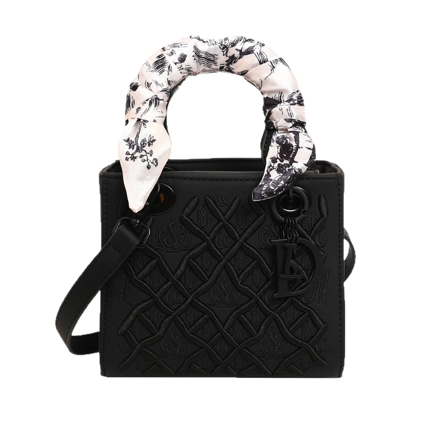 Sac Princesse Diana brodé à la main Guofeng Heavy Industry pour femmes, Sac bandoulière de luxe léger haut de gamme, Nouveau style 2025