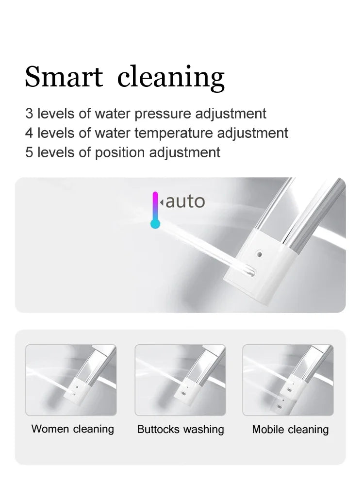 Smart Toilet, Inodoros Inteligente Ferngesteuertes automatisches WC mit elektrischer Spülung, Bidet, einteiliges intelligentes Becken