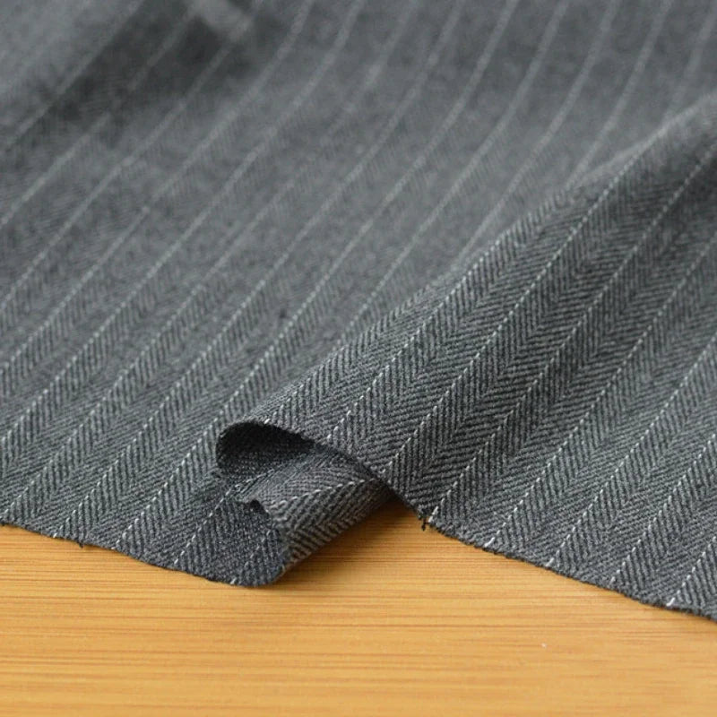 Micro-elastischer Anti-Falten-Anzug, gestreifter Stoff, Frühling, Herbst, Hose, Weste, Rock, Mode zum Nähen, Design, Großhandel, Stoff