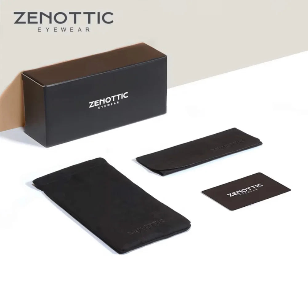 ZENOTTIC Beliebte runde Korrekturbrille für Outdoor-Enthusiastinnen, Azetat, polarisiert, UV400, Gleitsicht