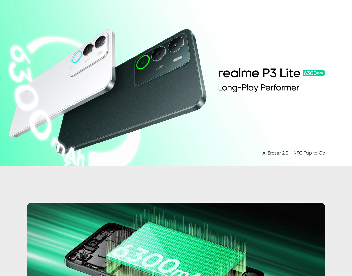 [Neu] realme P3 Lite Smartphone 6300mAh Akku 15W Ladung 6.67" 120Hz Display 50MP AI Kamera Octa-Core Prozessor NFC
