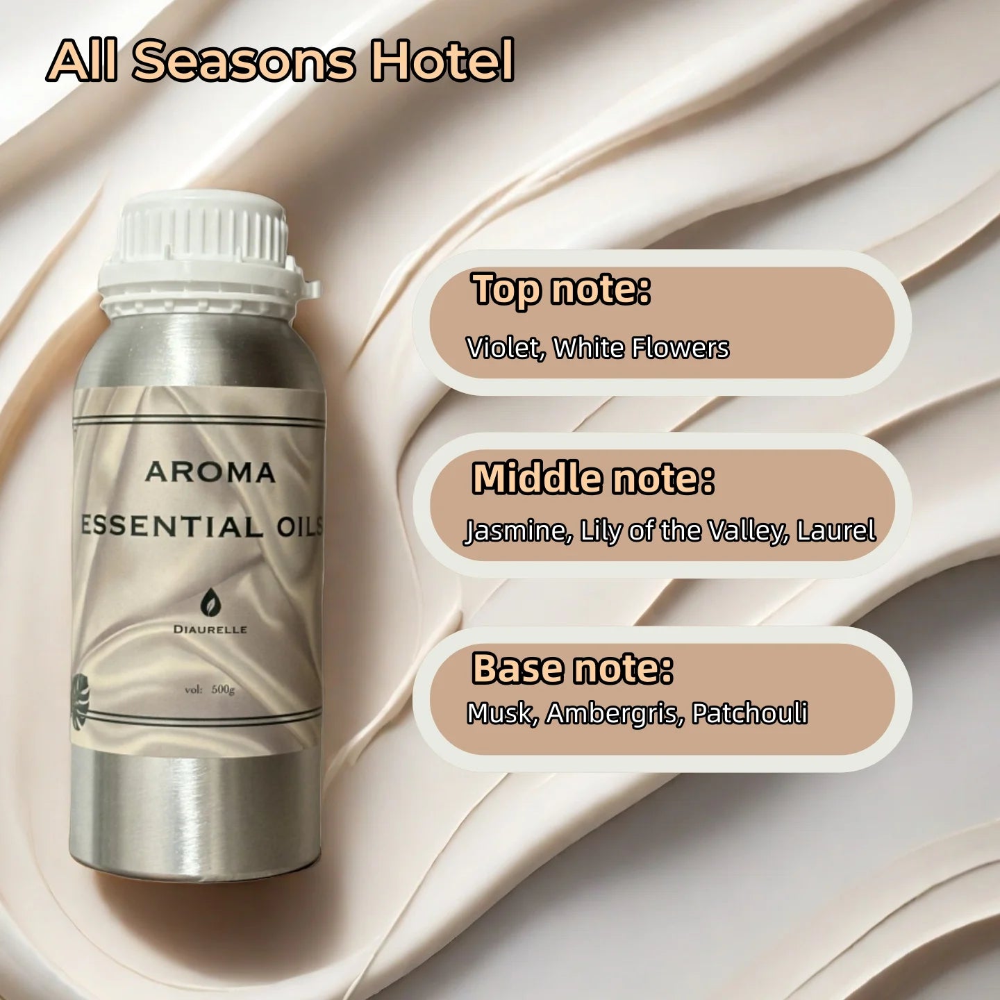 Huile Essentielle Parfumée Grande Marque Hôtel France 500ML Diffuseur de Parfum Machine Purificateur d'Air Huile Essentielle Végétale Pure pour Hôtel
