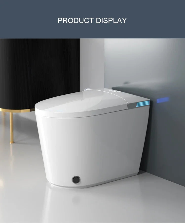 Smart Toilet, Inodoros Inteligente Ferngesteuertes automatisches WC mit elektrischer Spülung, Bidet, einteiliges intelligentes Becken
