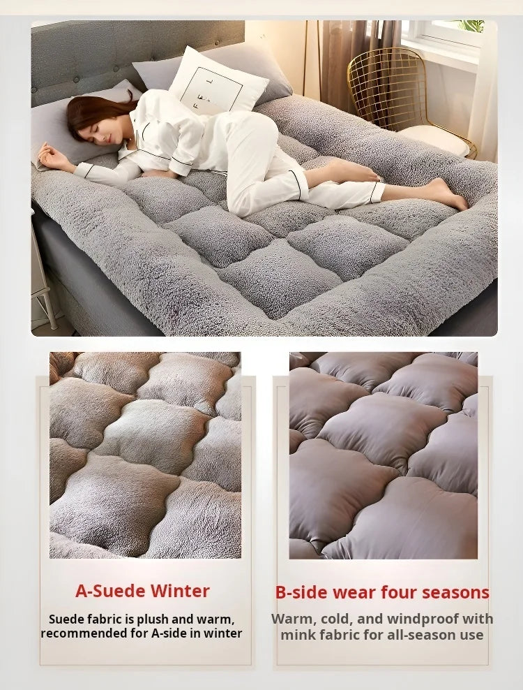 Neueste verdickte warme Lammwolle Matratze Tatami Matratze Studentenwohnheim Matratze Rutschfest faltbar für Schlafzimmer Sofa Bett 매트리스