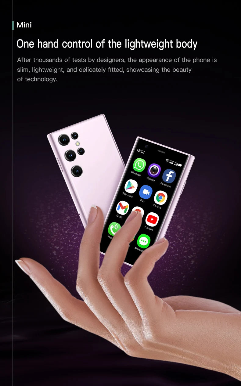 SOYES S23 Pro Mini Smartphones Android 8.1 Dual SIM 3.0'' HD 1000mAh Battery WIFI Bluetooth 3G Small Mobile Phone