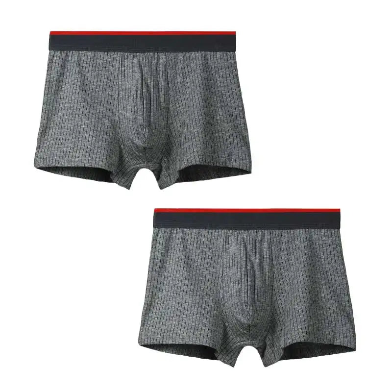 2 boxers homme en pur coton, slips, adolescents grande taille, shorts, sous-vêtements fins d'été