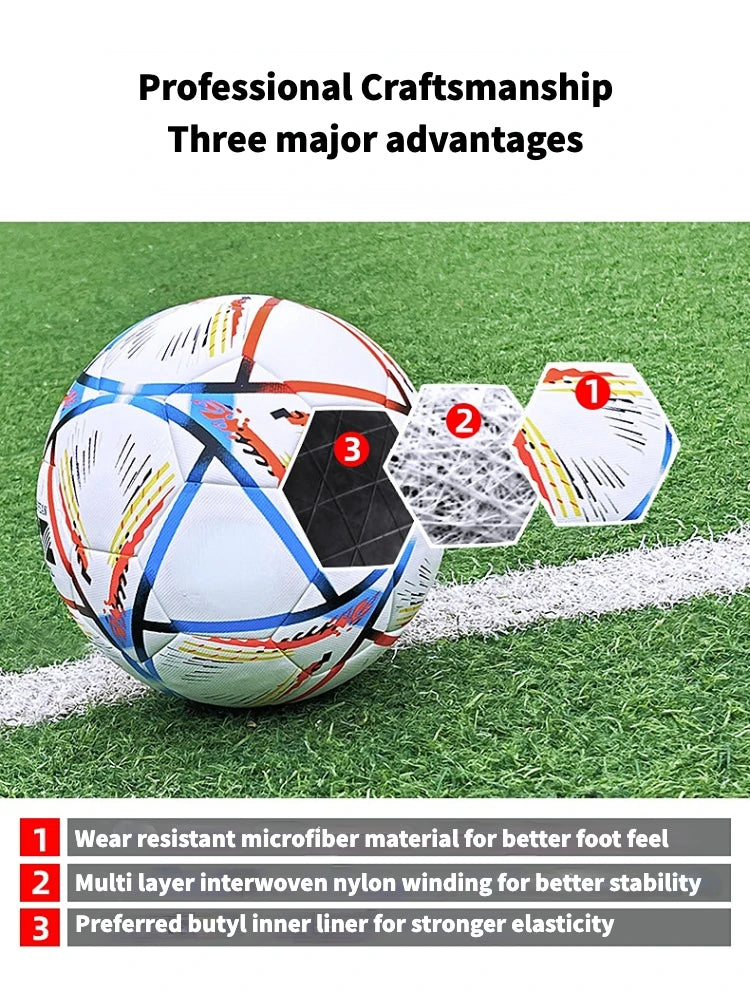 Ballon de football pour jeunes adultes, ballon de football classique pour le sport en intérieur et en extérieur, l'entraînement et le jeu, cadeaux d'anniversaire