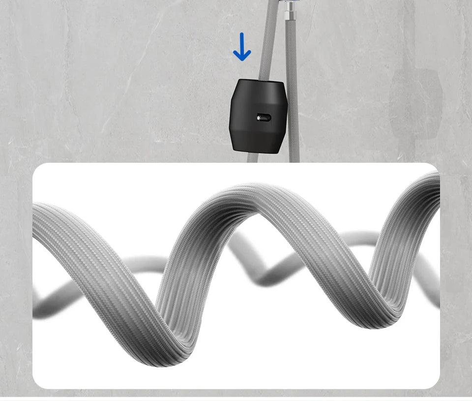Robinet de lavabo numérique avec affichage de la température Cascade, pulvérisateur à jet relevable haut et bas, mélangeur chaud/froid pour salle de bain