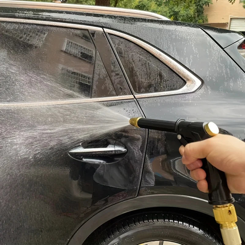 Nouveau Tuyau d'arrosage magique extensible haute pression avec pistolet pulvérisateur pour lavage de voiture, outil d'irrigation et d'arrosage extérieur