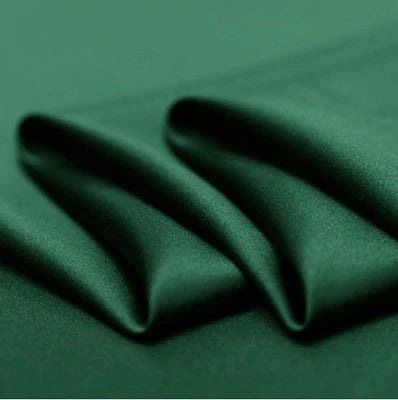 3/5/10m Hochwertiger reiner Satin Chiffon Kreppstoff Nähen Seidig Uni Hemdkleid Mode Stoff Blau Schwarz Weiß Meterware