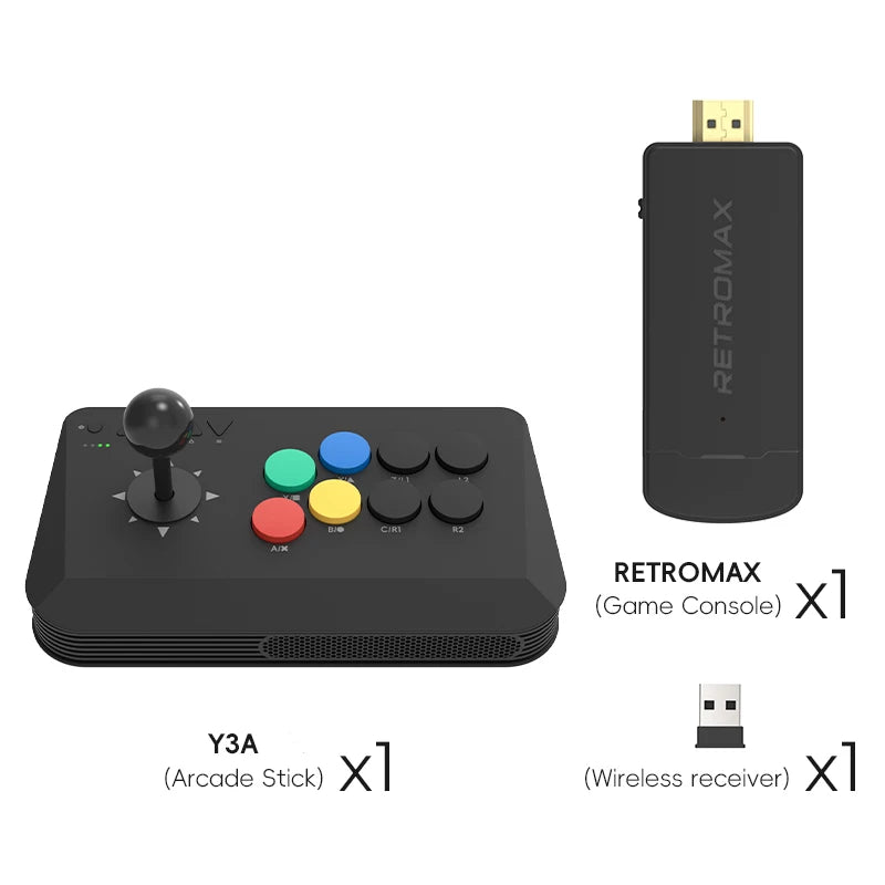 Data Frog Arcade Fighter Stick für Windows, iOS, Android TV Box, Street Fighter Arcade Joystick Unterstützung M8 Retro Game Stick
