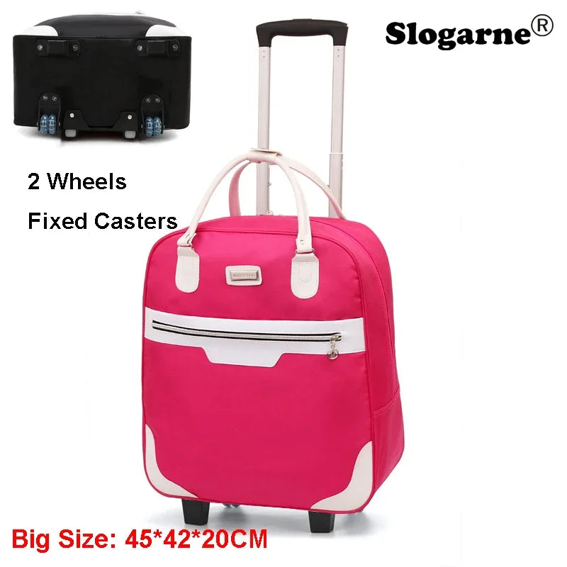 Fashion Rollkoffer Damen 4 Räder Spinner Reisetaschen Herren Geschäftsreise-Taschen Oxford-Koffer Wasserdichte Trolleys