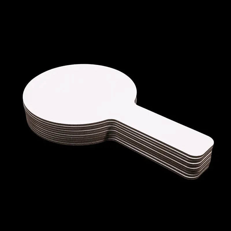 10/30PCS Answer Board Handheld Student Kids Whiteboards White Double Sided Small Game Props Melamine Reusable Whiteboard Child