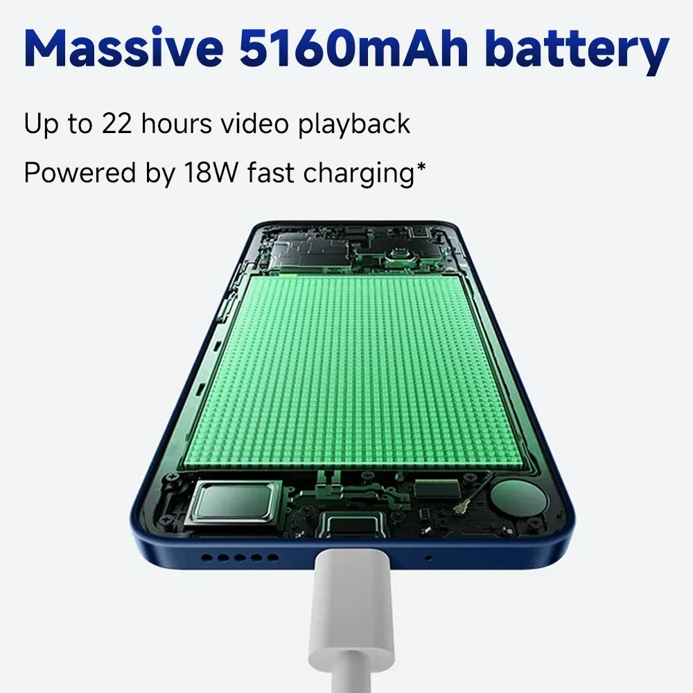 Global Version Xiaomi Redmi 14C Immersion 6.88'' 120Hz Display 50MP AI Dual Camera Massive 5160mAh Battery 18W Fast Charging