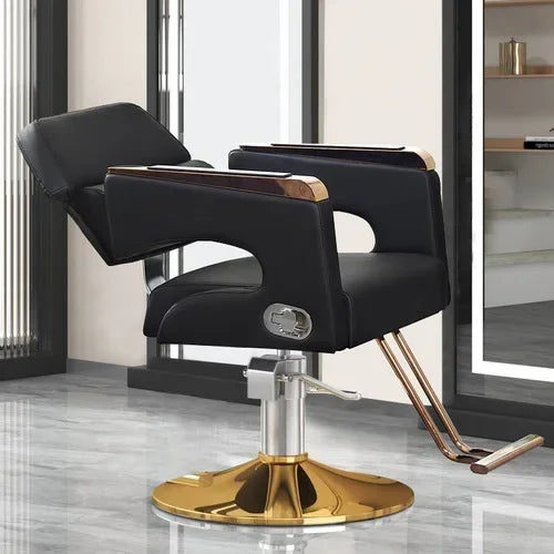 Chaise de Salon de Luxe Lifter, Protecteur en Métal, Dossier, Chaise de Barbier Pivotante, Fauteuil Confortable Nordique, Cadeira De Cabeleireiro, Mobilier de Salon