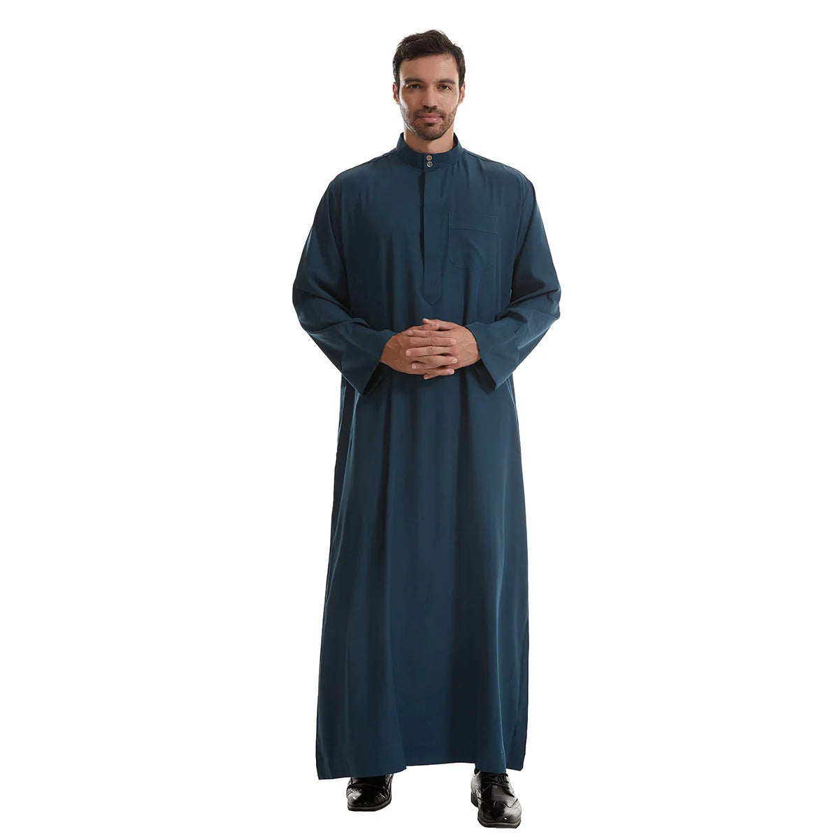 Muslimische Männer Jubba Thobe Langes Gewand Saudi-Islamisch Muslimische Kleidung Abaya Kaftan Islam Dubai Arabisches Kleid Eid Djellaba Dishdasha