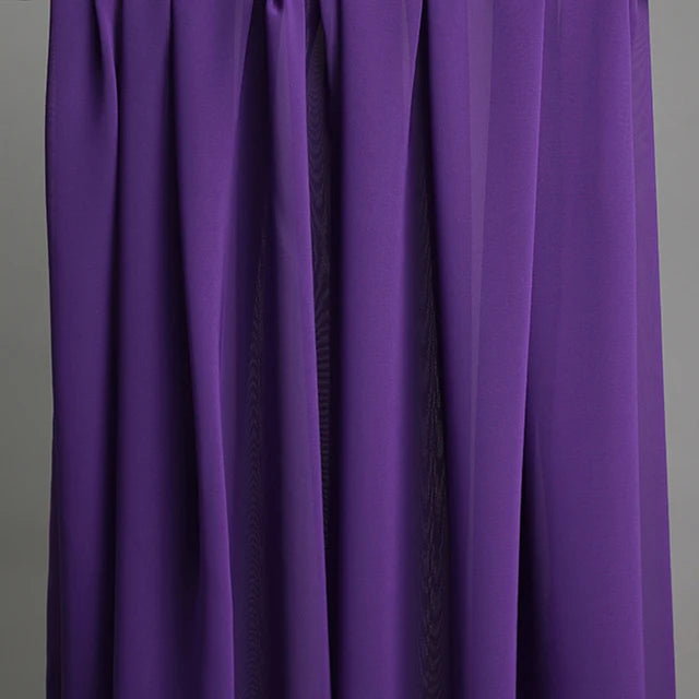 Tissu en mousseline pour robes, jupes, chemises, vêtements, décorations et projets de couture DIY, rose et violet