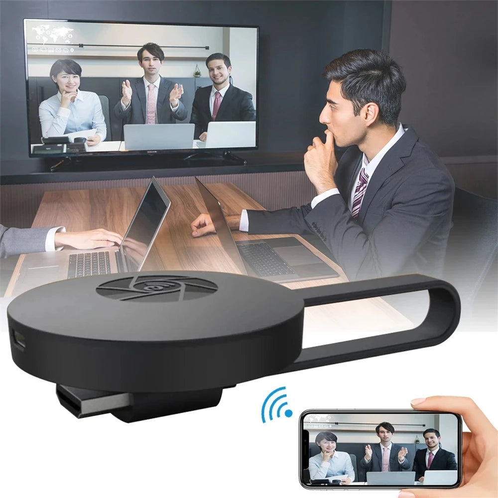 Wireless TV Stick Video Receiver Portable 1080P TV HD WIFI Dongle Adapter For Android/iOS TV Box Computer Live Screen Projector