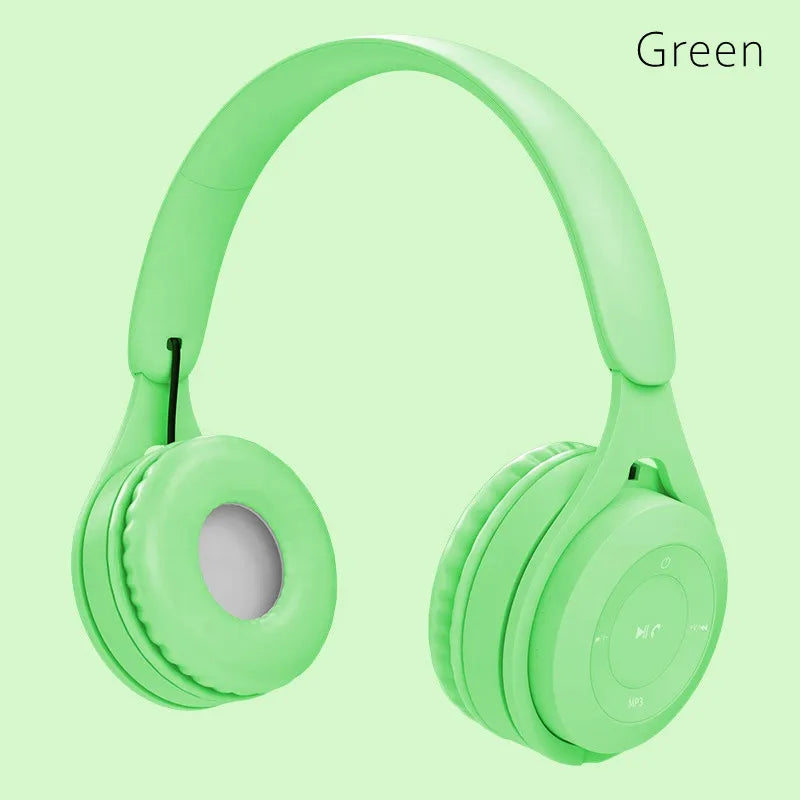 Écouteurs sans fil Bluetooth pour enfants, Casques stéréo pliables, Casques de jeu supra-auriculaires pour Android iOS