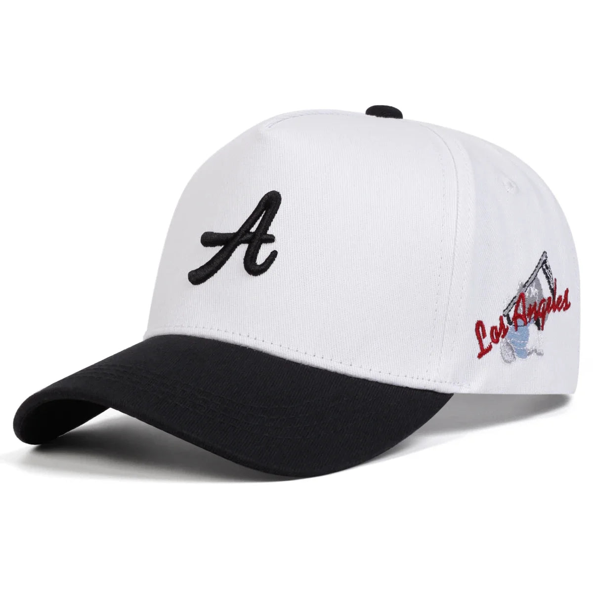 Unisex A-Letter Los Angeles Stickerei Baseball Caps Frühling Herbst Outdoor Verstellbare Freizeit Hüte Sonnenhut Sportmütze