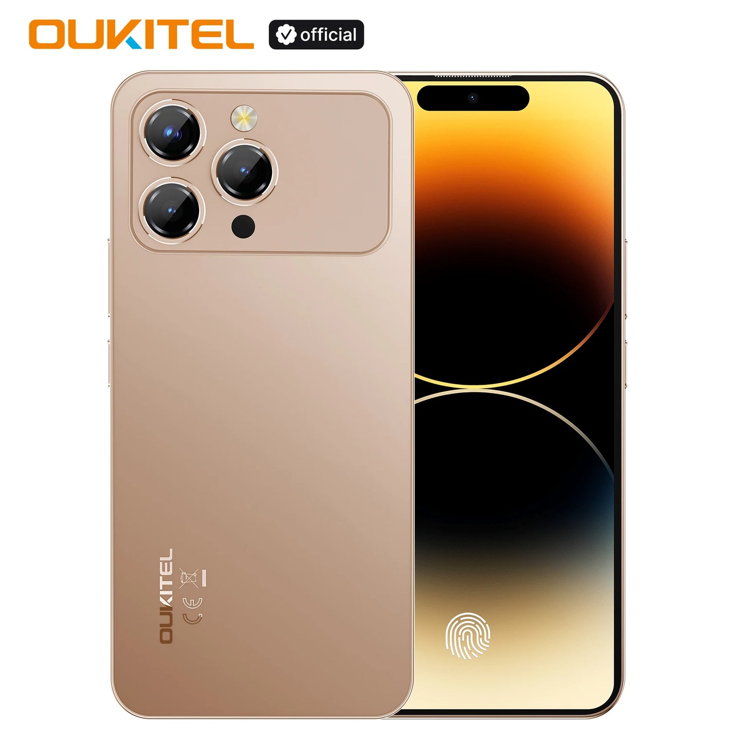Smartphone Android OUKITEL P1 PRO, Écran FHD+ AMOLED 120Hz de 6,7 pouces, 24(8+16)Go+512Go ROM, Téléphone Portable Double SIM 4G, Batterie 5150mAh