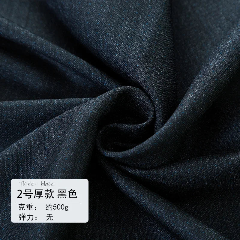 Tissu de Costume Élastique Haute Densité Mince Épais Manteau Pantalon Jupe Vêtements Design Tissu Anti-Boulochage Anti-Décoloration Vente en Gros au Mètre