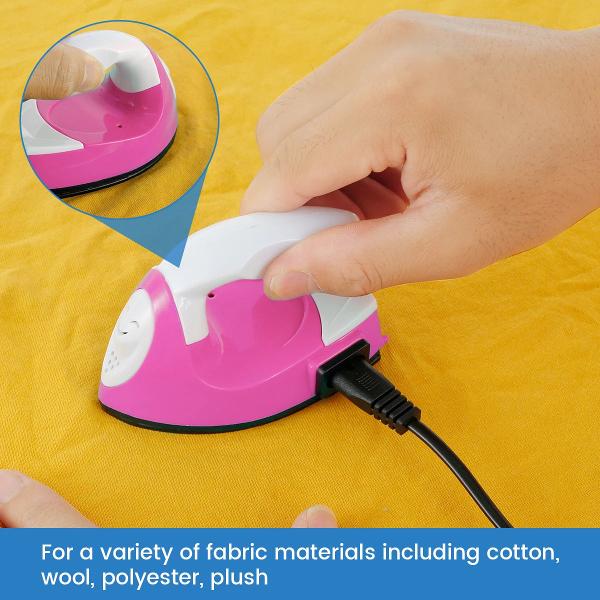 Mini Craft Iron Electric Iron Portable Handy Heat Press with Silicone Heat Insulation Pad Small Iron For Ironing Clothes Laundry