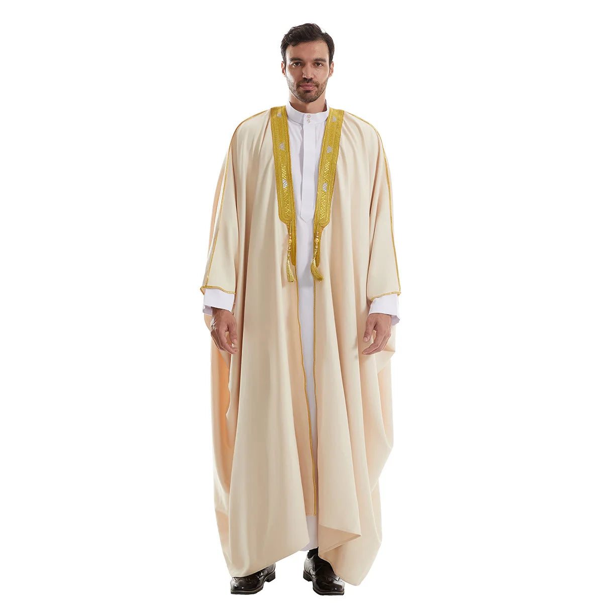 Eid Muslim Men Jubba Thobe Dishdasha Open Abaya Islamic Ramadan Cardigan Robe Saudi Arabic Musulman Caftan Dubai Djellaba