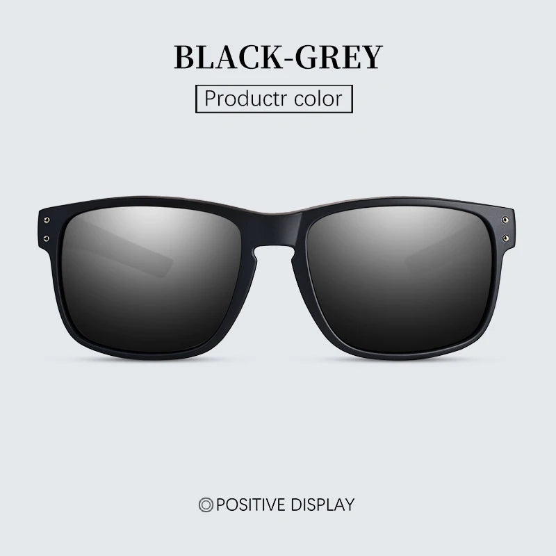 Lunettes de soleil homme, nouvelle collection, lunettes de soleil carrées polarisées, lunettes de protection solaire TR90 avec protection UV