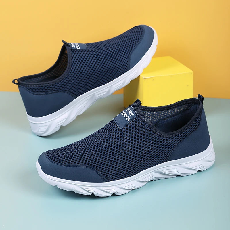 Nouvelles Chaussures de Course pour Hommes Chaussures de Sport Respirantes Légères Tendance Été en Maille Respirante pour Hommes Grandes Tailles 38-47