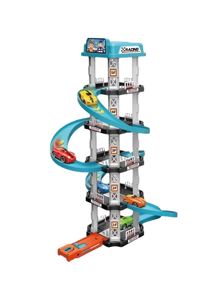 Race Track Car Ramp Toy Educational Game For Boys Children Racing Gliding Track Toys Puzzle Gliding Rail Car Park Toy
