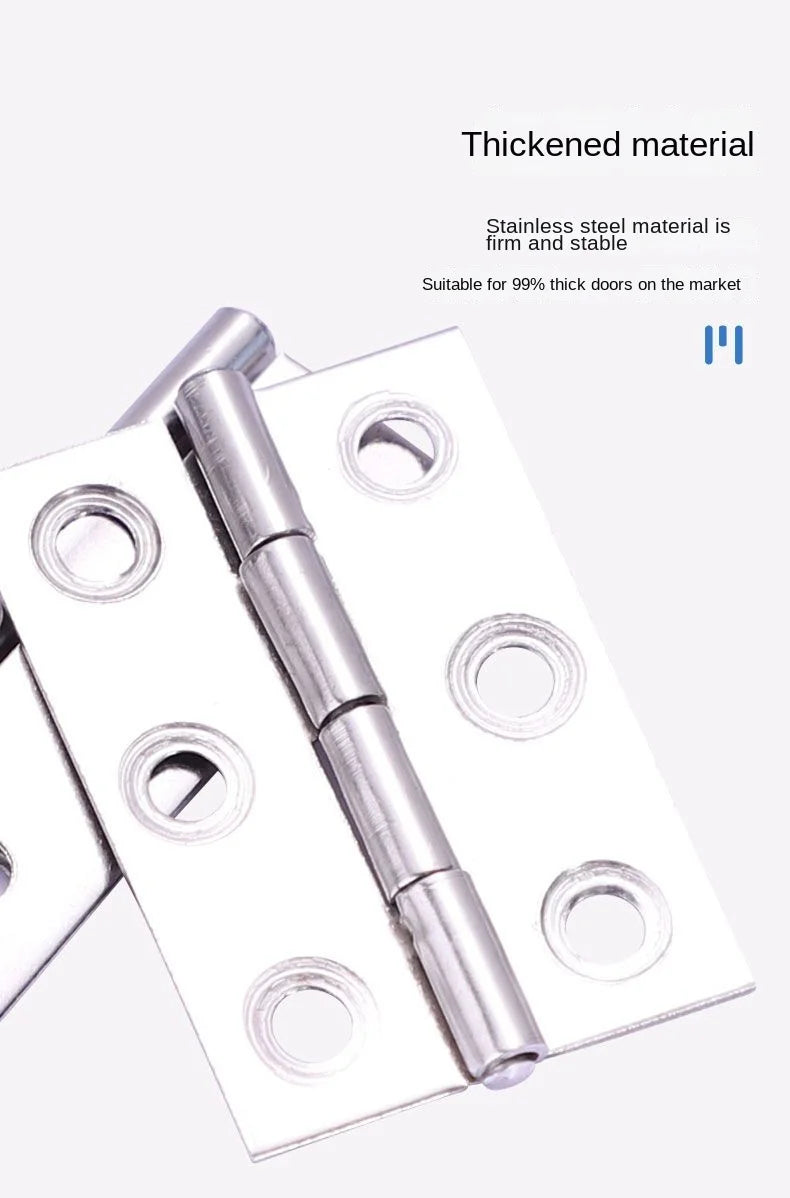 Zubehör 304 Edelstahl Flache Tür Dickes Hochwertiges Scharnier 1/1.5/2/2.5/3/4 Zoll 2 Stück Türbandscharniere Möbelbeschläge
