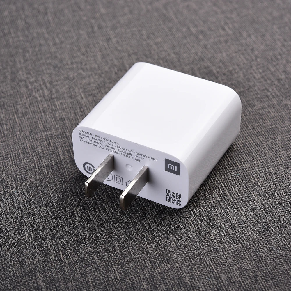 Original Xiaomi Redmi 10A 9A 8A 7A 12C 10W Charger 5V2A EU US Power Adapter USB Type C/Micro Cable For Mi 5 6 7 8 9 POCO C55 C40