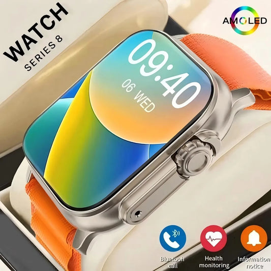 Montre connectée Originale T900 Ultra 2 49mm Homme Femme Appel Bluetooth Musique BT Jeu Chargement sans fil NFC Smartwatch Pour Android IOS